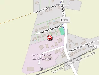 Carte de Boulangeries Patisseries La Goumandine à Bretonnière-la-claye (la)