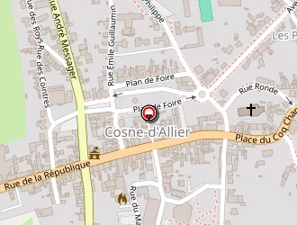 Carte de Centre Médico-social Du Conseil Général à Cosne-d'allier