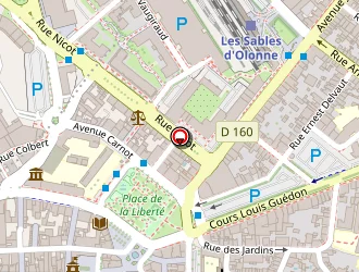 Carte de Le Jet D'eau à Sables-d'olonne (les)