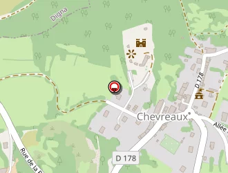 Carte de Chatel Accueil à Chevreaux