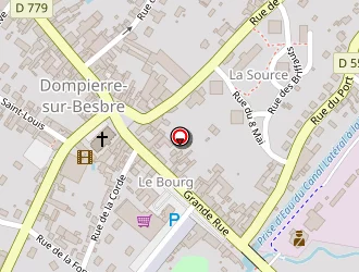 Carte de La Roseraie à Dompierre-sur-besbre