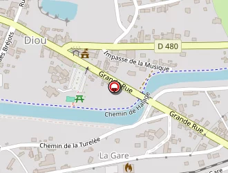 Carte de La Poste à Diou