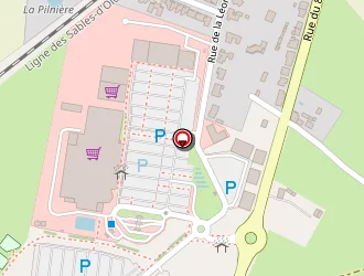 Carte de Location U Scod Commerce Indépendant à Olonne-sur-mer