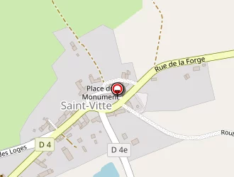 Carte de Chemin De Randonnee à Saint-vitte