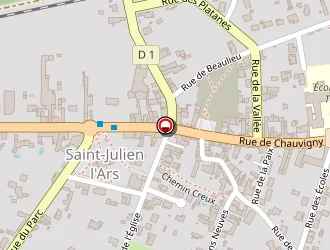 Carte de Pompes Funèbres Daout Perrin à Saint-julien-l'ars