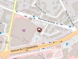 Carte de Espace Foot à Saint-benoît