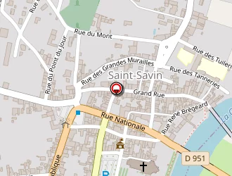 Carte de Taxi Hélène Services à Saint-savin