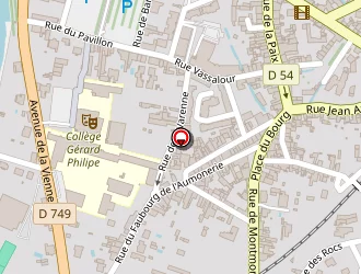 Carte de Ecole Primaire Publique St Pierre Les Eglises à Chauvigny