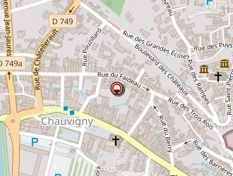 Carte de Tallon à Chauvigny