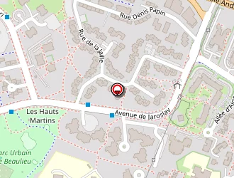 Carte de Complexe Sportif De Beaulieu à Poitiers