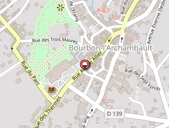 Carte de Urgence (services Locaux) à Bourbon-l'archambault