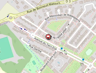 Carte de Lycée Professionnel Kyoto à Poitiers