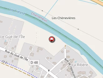 Carte de La Ribere à Thenay