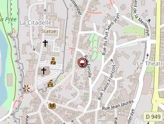 Carte de Rue Des Marques à Parthenay