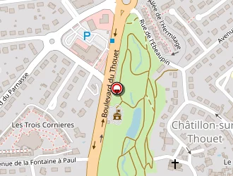 Carte de Les Genêts Niort à Châtillon-sur-thouet