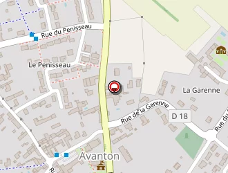 Carte de Salle Des Fetes à Avanton