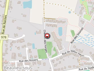 Carte de Complexe Sportif à Beaulieu-sous-la-roche