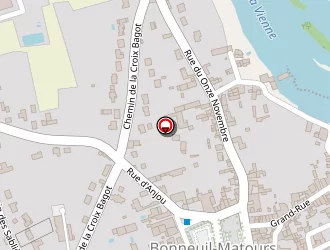 Carte de Poitou Réception à Bonneuil-matours