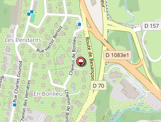 Carte de La Germandrée à Lons-le-saunier