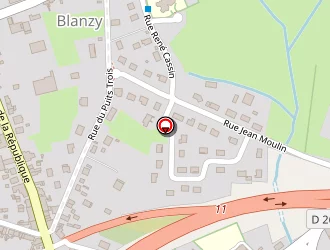 Carte de Halte Garderie à Blanzy