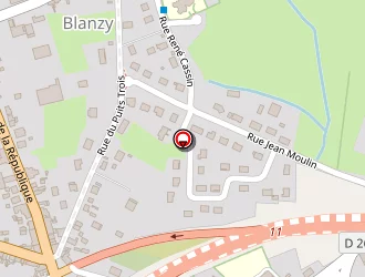 Carte de Buchaudon à Blanzy