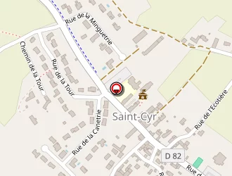 Carte de Agence Postale à Saint-cyr