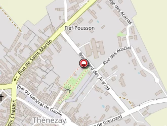 Carte de Dechamp Monique à Thénezay