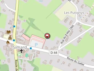 Carte de Kawan à Simard