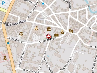 Carte de Tribunal D'instance à Saint-amand-montrond