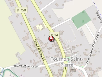 Carte de Gazet à Tournon-saint-pierre