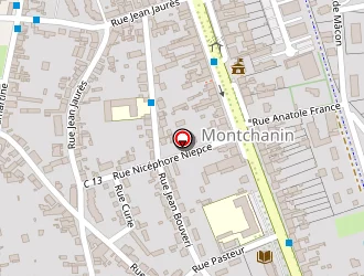 Carte de Belongle à Montchanin