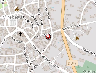 Carte de Mill N Hair à Mirebeau