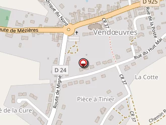 Carte de Lamarque Brigitte à Vendœuvres