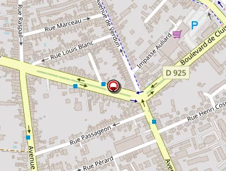 Carte de Helieres à Châteauroux