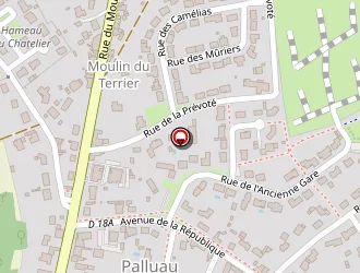 Carte de Station Service Esso à Palluau