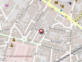 Carte de Centre Des Finances Publiques à Châteauroux