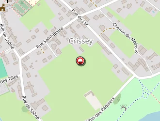 Carte de Du Lac à Crissey