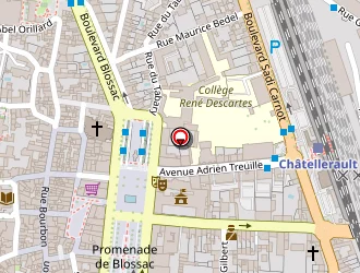 Carte de Vénito à Châtellerault