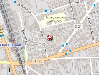 Carte de Hotel Central à Poitiers