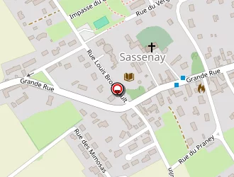 Carte de O'platine à Sassenay