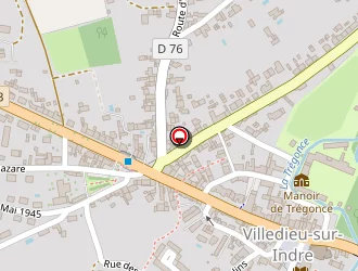 Carte de A.e.b. à Villedieu-sur-indre