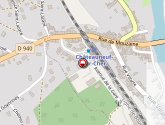 Carte de Terrain De Tennis à Châteauneuf-sur-cher