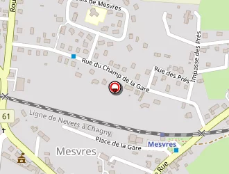 Carte de La Poste-agence Postale à Mesvres