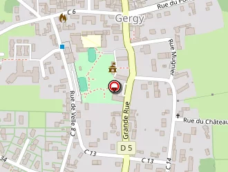 Carte de Petit Sébastien à Gergy