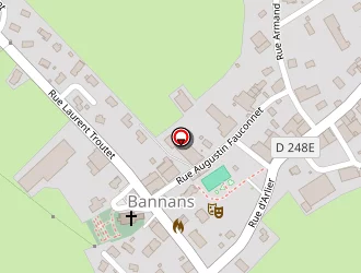 Carte de Cuenot Recyclage à Bannans