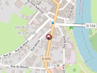 Carte de Pompiers à Verdun-sur-le-doubs