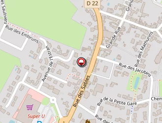 Carte de Super U Drive à Beauvoir-sur-mer