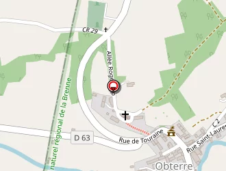 Carte de La Poste à Obterre