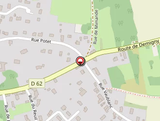 Carte de Narjoux Gilbert à Chaudenay