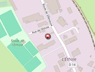 Carte de Stade De L'ethole à Arbois